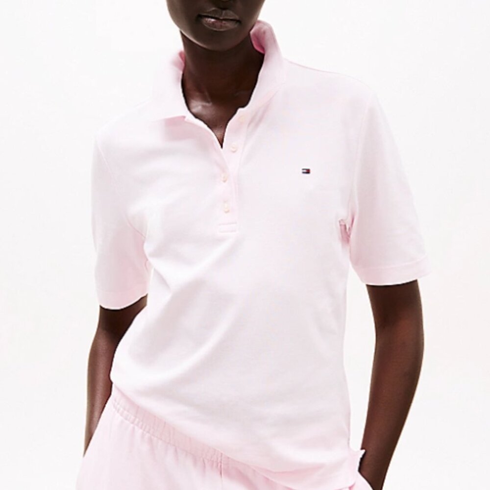 Tommy Hilfiger Iconic 1985 Collection Slim Fit Polo Shirt  - Medium in Pink